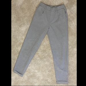 Gray trousers